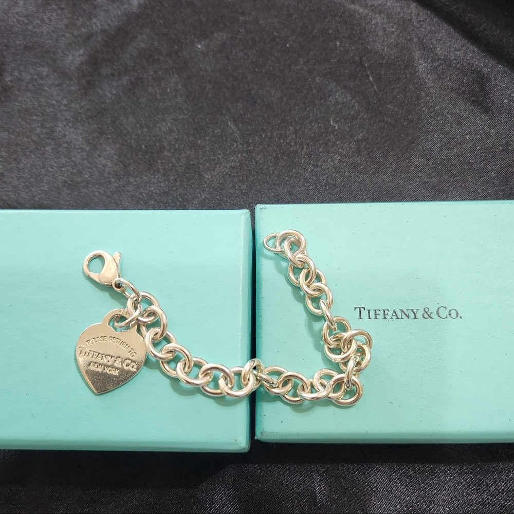 Heart Tag Bracelet in 925 Sterling Silver